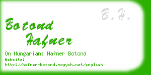 botond hafner business card